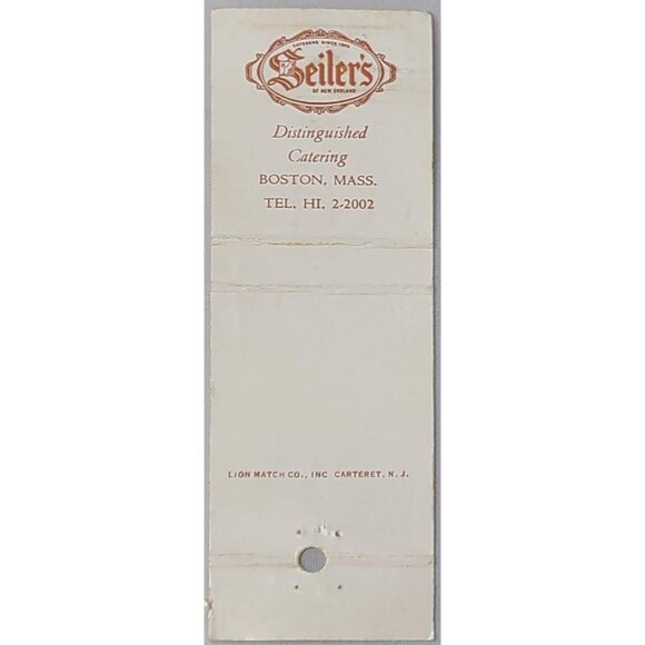 Other - VTG Front Strike Matchbook Cover Seilers of New England Boston MA Plain Front
